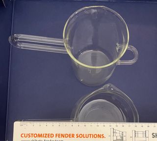 Pentolino per fonduta cioccolato in vetro