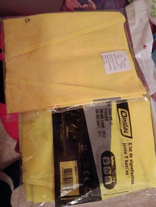Chaleco de señalización Opsial amarillo Talla L