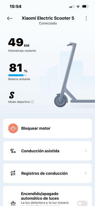Patinete eléctrico en muy buen estado