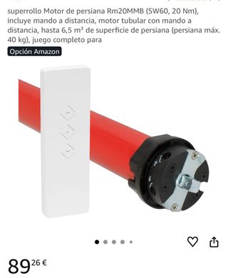 superrollo Motor de persiana Rm20MMB (SW60, 20 Nm)