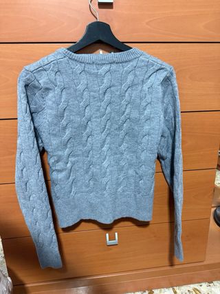 Jersey Polo Ralph Lauren gris trenzado