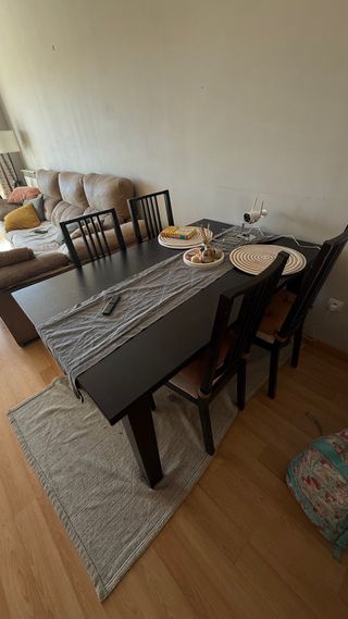 Mesa comedor con 4/6 sillas madera