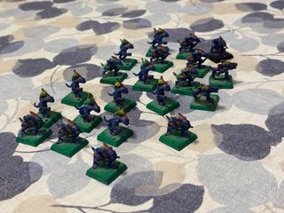 Warhammer hombres lagarto: 21 eslizones.