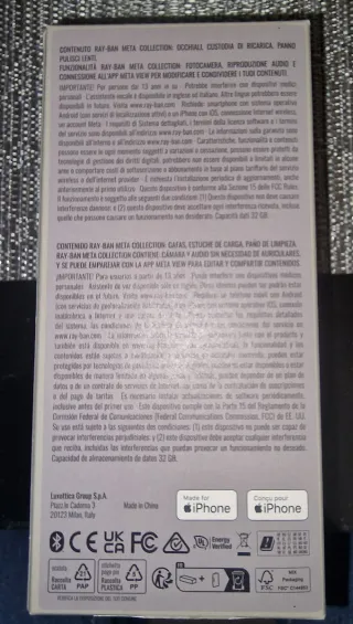 Gafas Ray-Ban Meta Smart Glasses Negras