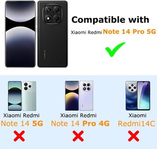 Funda para Xiaomi Redmi Note 14 Pro 5G con Cuerda,