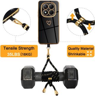 Funda para Xiaomi Redmi Note 14 Pro 5G con Cuerda,