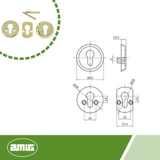 Amig - Escudo de Seguridad Antimordaza para Cerrad