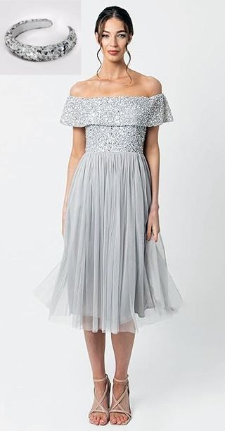 Conjunto Vestido y Tocado Fiesta Maya Deluxe