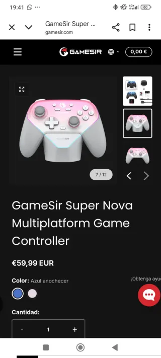 Mando GameSir Super Nova Wireless a estrenar