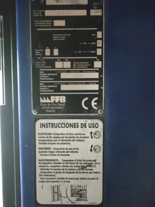 Elevador de coches 2 columnas