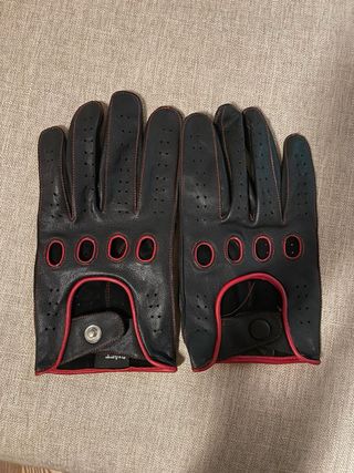 Guanti pelle estivi per guida moto auto