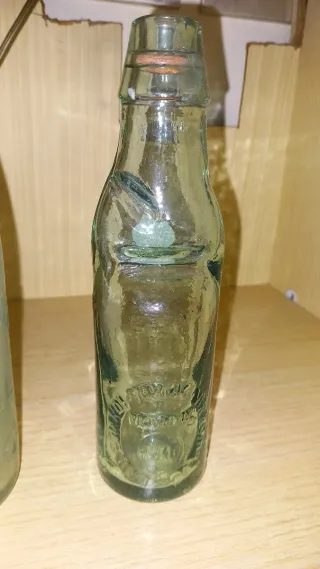 Coppia bottiglie antiche minerale