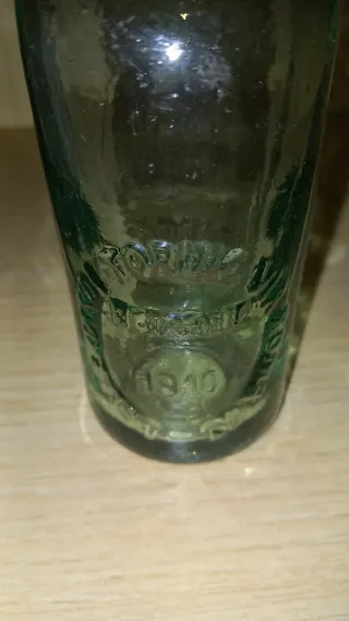 Coppia bottiglie antiche minerale