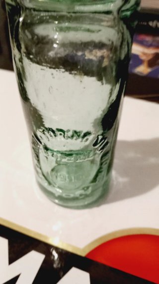 Coppia bottiglie antiche minerale