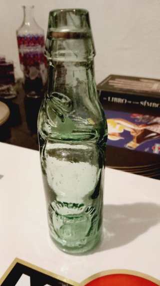 Coppia bottiglie antiche minerale