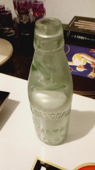 Coppia bottiglie antiche minerale