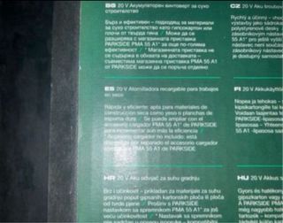 Atornillador Pladur Parkside 20V Inalámbrico