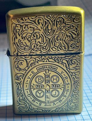 Mechero gasolina bronce vintage sin usar