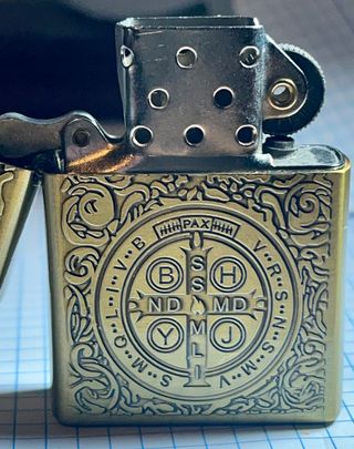 Mechero gasolina bronce vintage sin usar