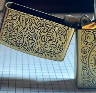 Mechero gasolina bronce vintage sin usar