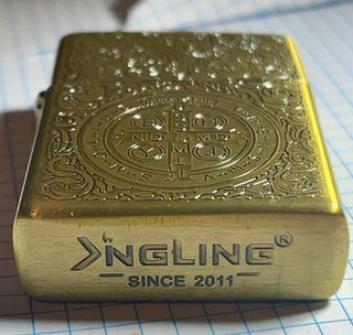 Mechero gasolina bronce vintage sin usar