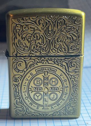 Mechero gasolina bronce vintage sin usar