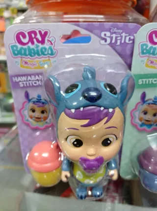 Set di 3 bambole Cry Babies con tema Stitch di Disney