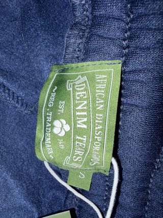 Pantalones Denim Tears S Azul Marino