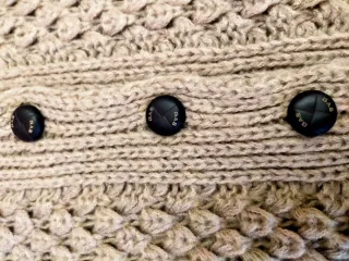 Chaqueta de punto beige talla única