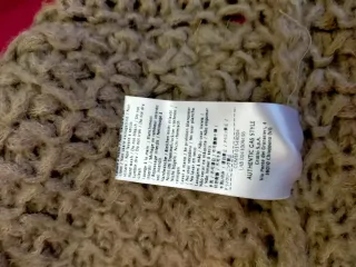 Chaqueta de punto beige talla única