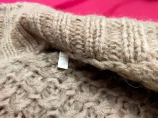 Chaqueta de punto beige talla única