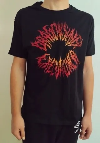 CAMISETA NEGRA - DRAGON SLAYER - TALLA XL -