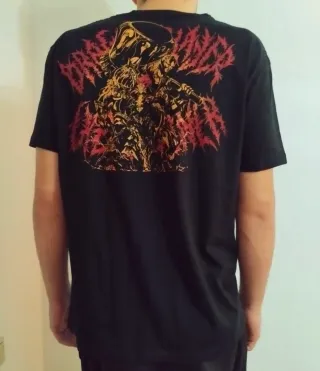 CAMISETA NEGRA - DRAGON SLAYER - TALLA XL -