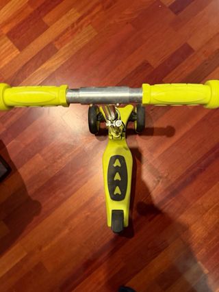 Patinete infantil 3 ruedas amarillo