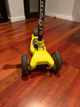 Patinete infantil 3 ruedas amarillo