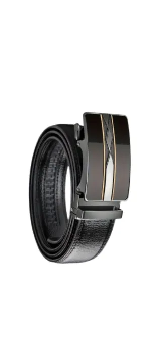 Cinturón Talla Grande Negro Hebilla Automática 160