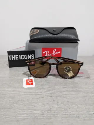 Occhiali da sole Ray-Ban High Street marroni