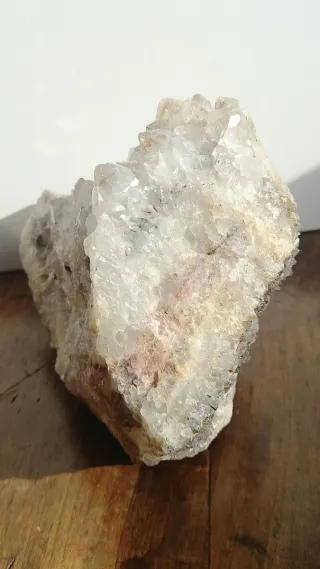 Cluster Quarzo Rutilato+Fumè con Tormalina