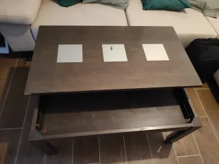 Mesa de centro elevable madera
