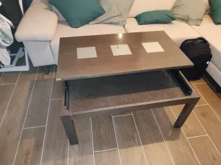 Mesa de centro elevable madera