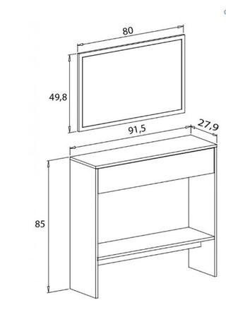 Recibidor completo con espejo
