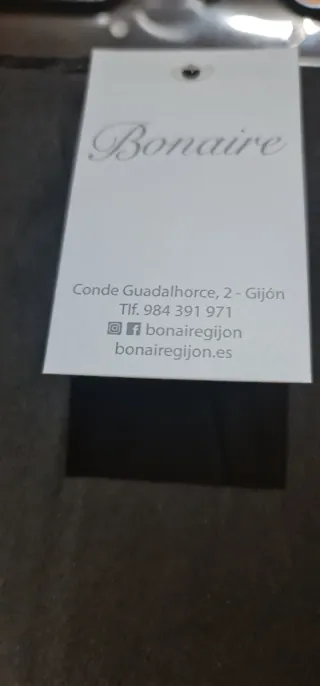 Falda midi satinada Bonaire T.U Negra