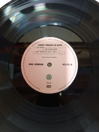 King Crimson Larks' Tongues In Aspic LP Vinilo