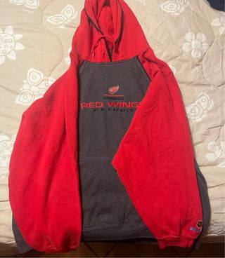 Felpa Red Wings Vintage Rosso/Grigio
