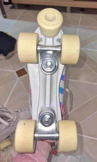 Patines Oxelo blancos con brillo talla 38