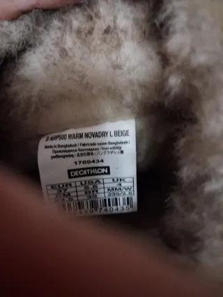 Botas Quechua niña talla 37