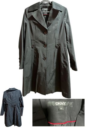 Gabardina DKNY Negra Talla M