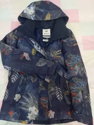Roxy Chaquetón Estampado Floral Azul