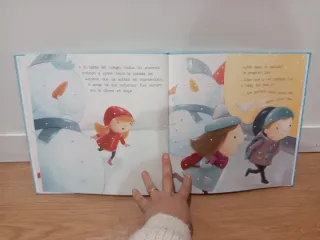 Libro infantil  Copos de nieve