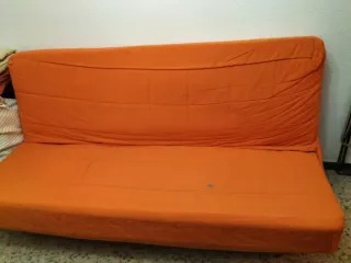 Sofá Cama Naranja Tela